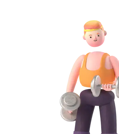 Avatar hombre haciendo ejercicio